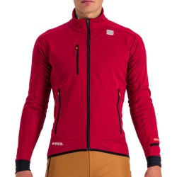 Varm treningsjakke Sportful Apex WS Jacket rød rumba